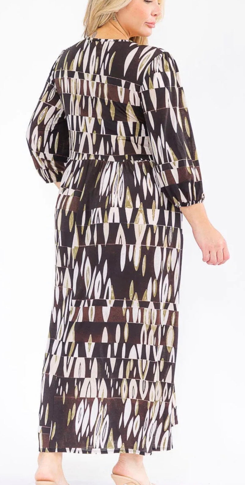Plus Black Multi Maxi