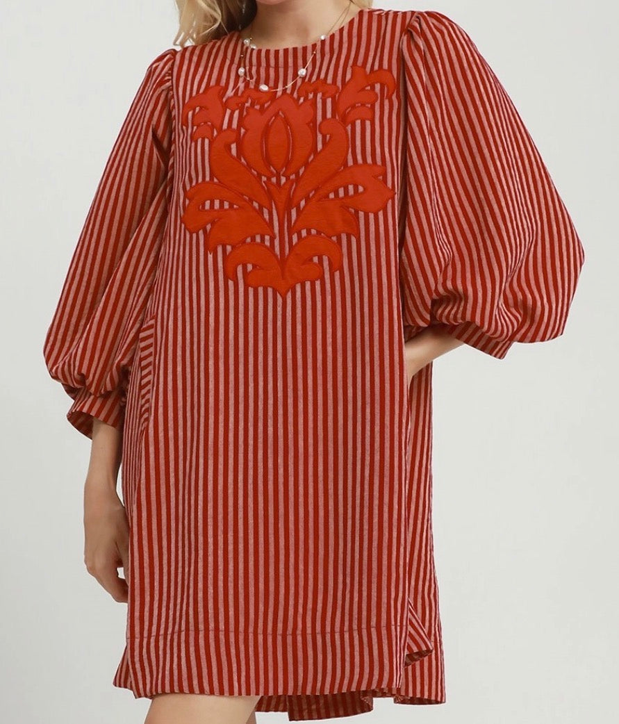 The Striper Top in Red