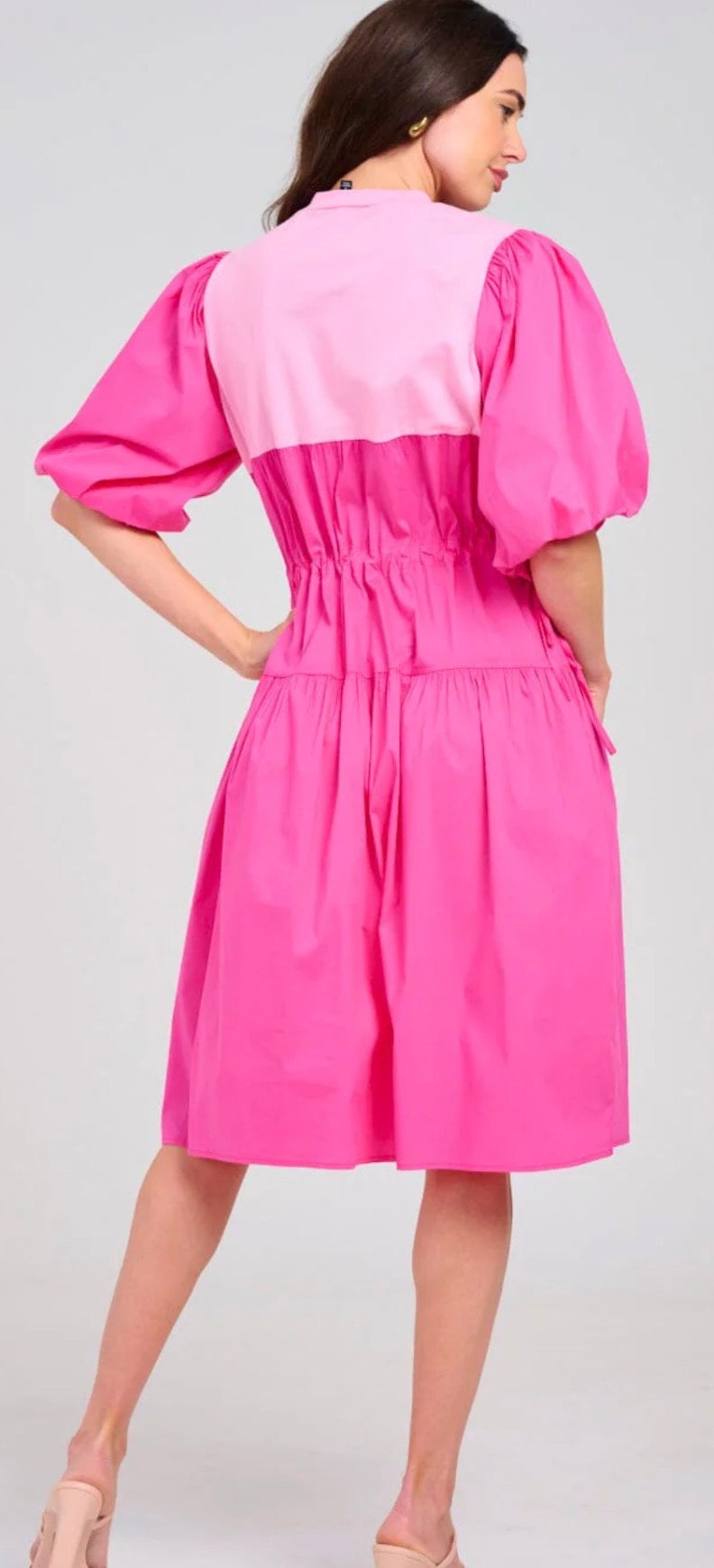 Puff Colorblock MIDI in Fushia