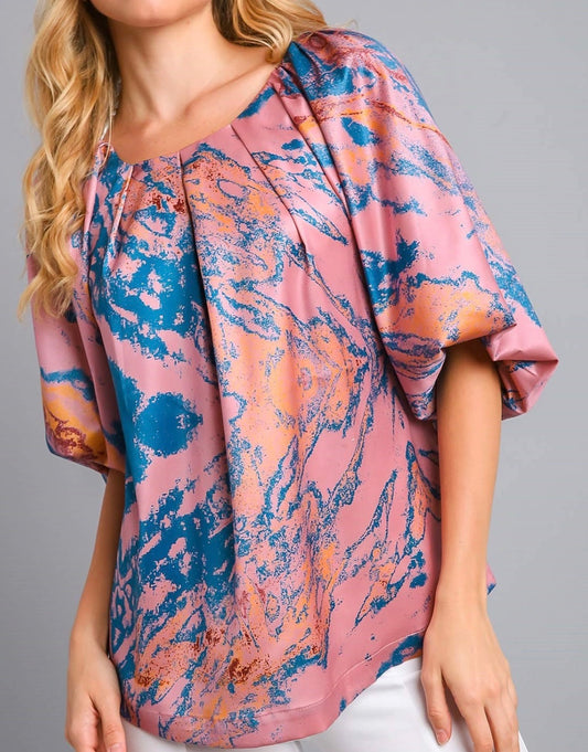 Aria Marble Blouse