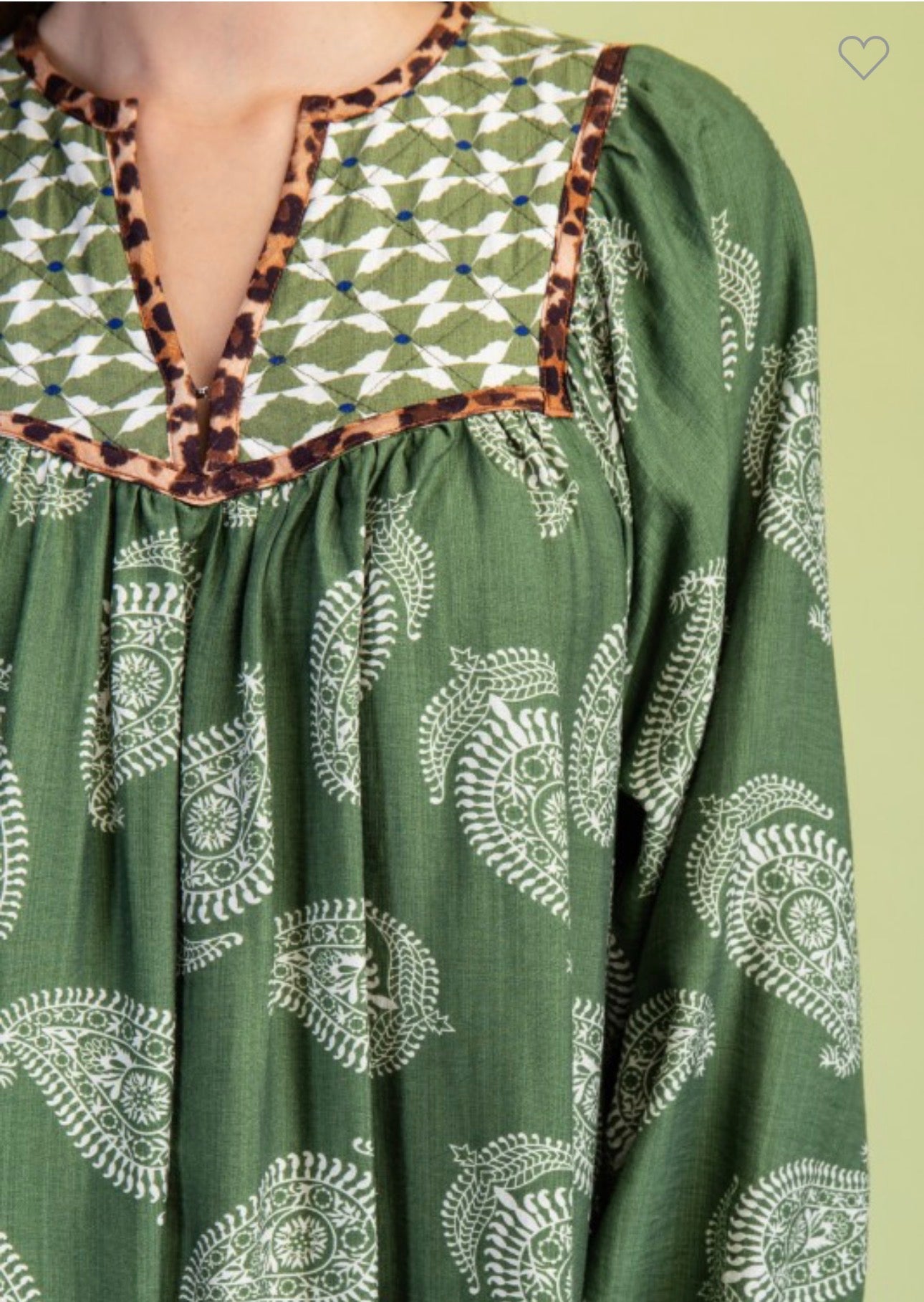 Avocado Quilted Midi Dress