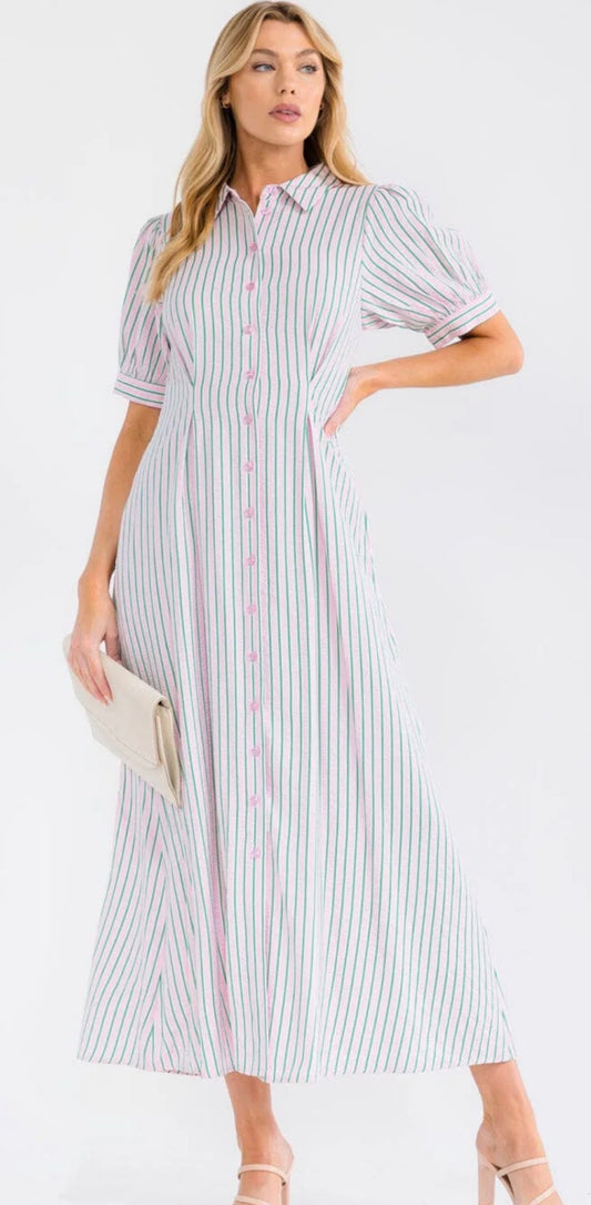 Striped Maxi in Pink