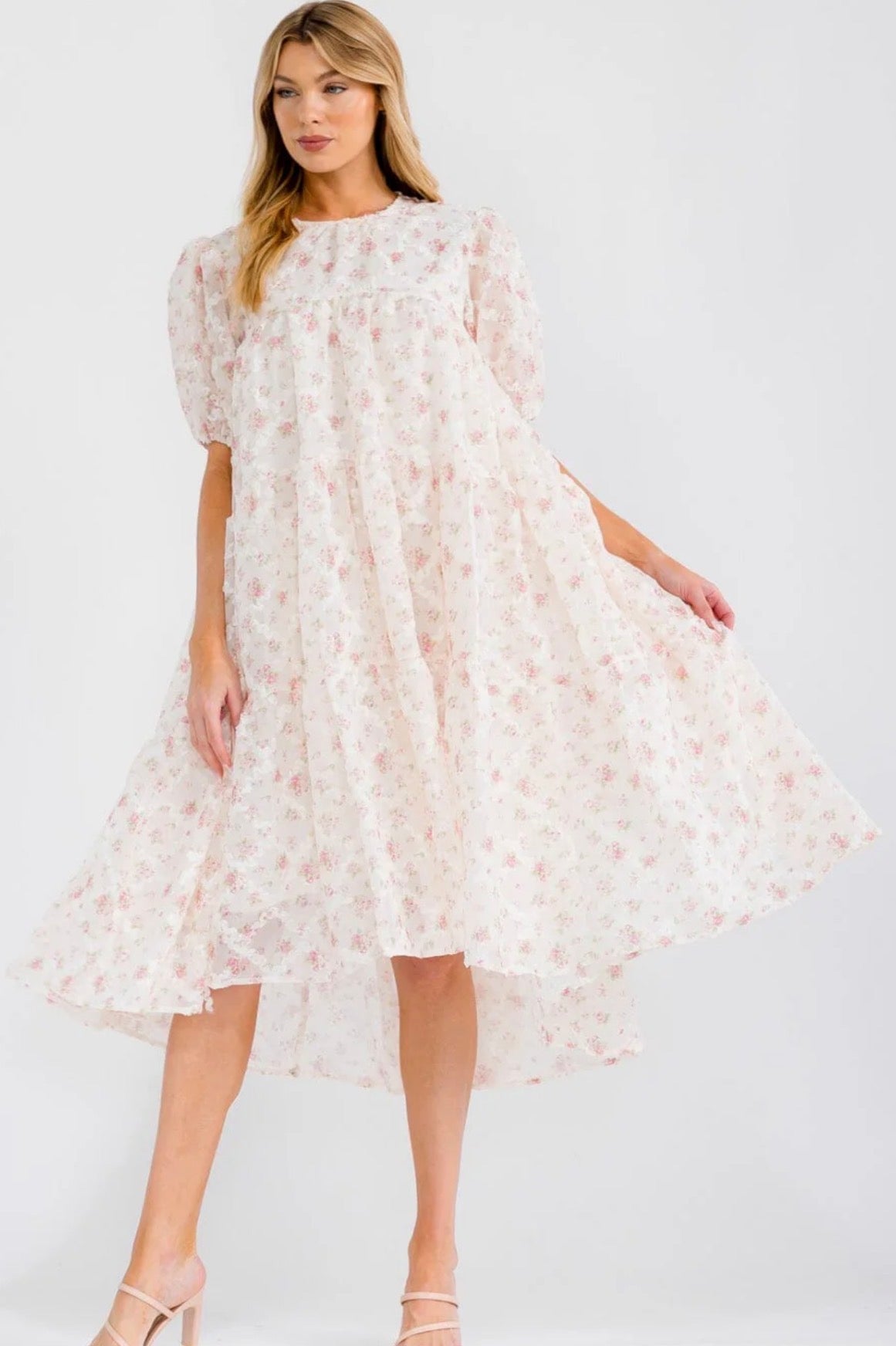 Rachel Flower MIDI in Pink