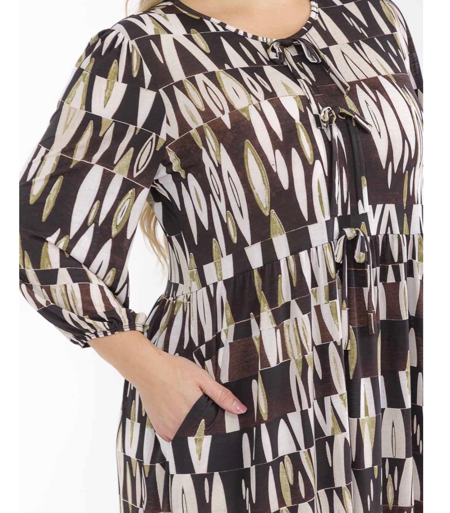 Plus Black Multi Maxi