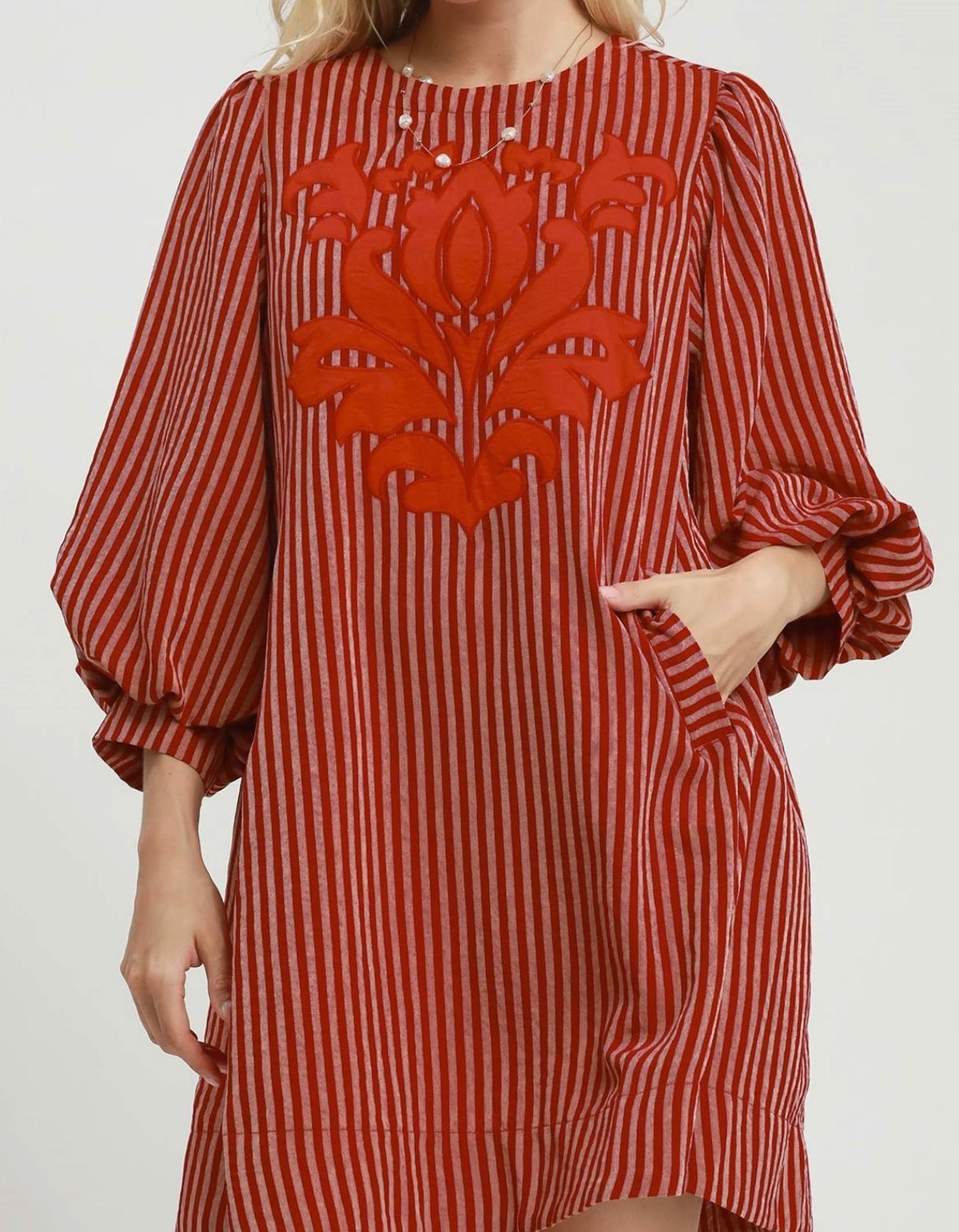 The Striper Top in Red