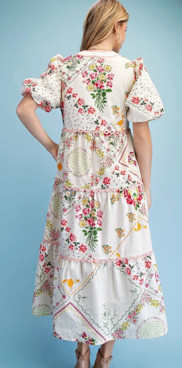 Mariah Maxi In Blush/Red