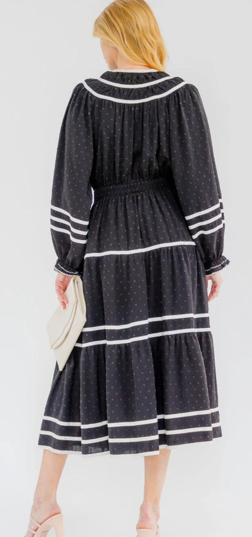 Jackie Dot Maxi in Black