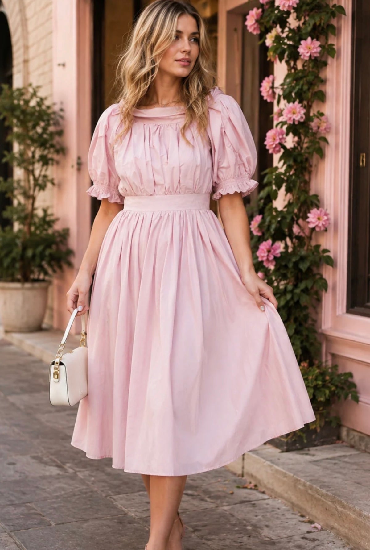 Dolly Midi in Pink