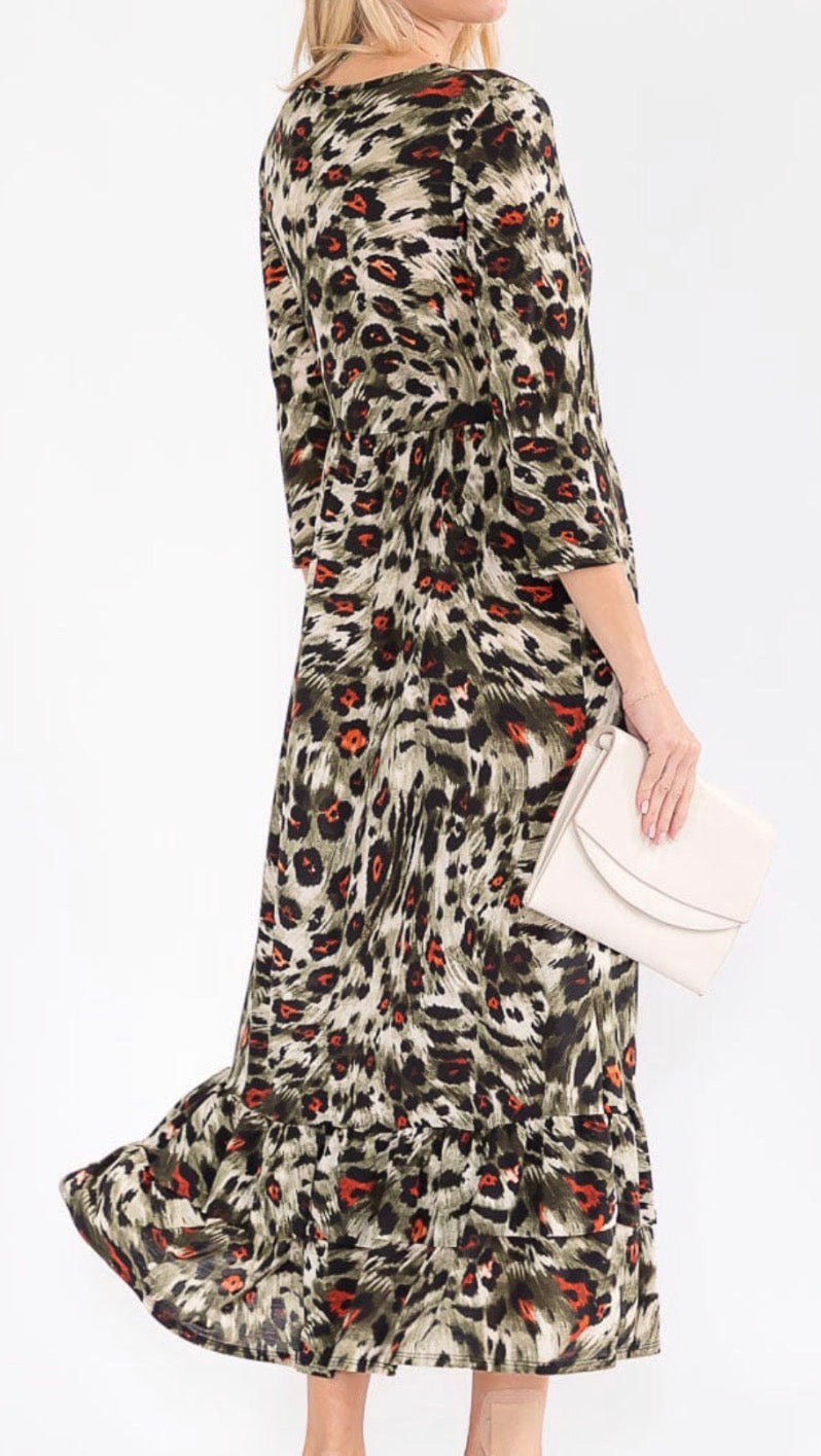 Stella Animal Print Maxi