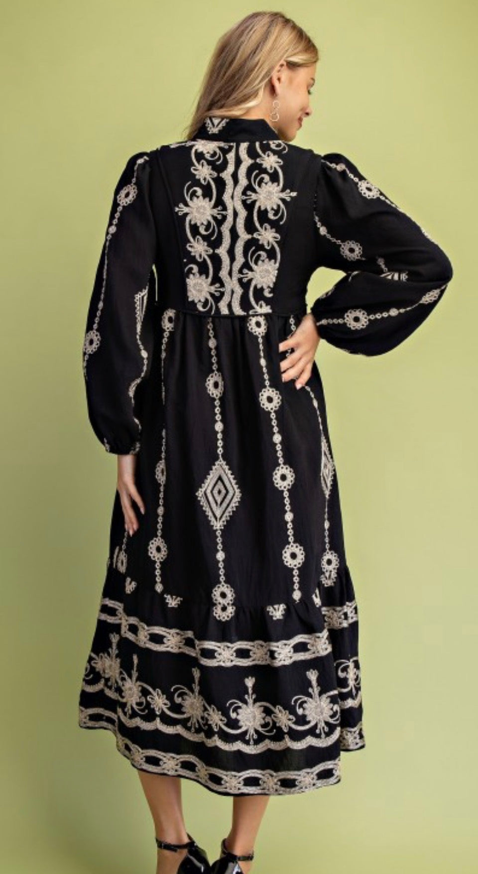 Dalia Buttoned Midi Dress