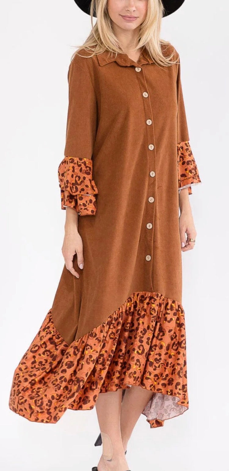 Indy Camel Maxi Dress