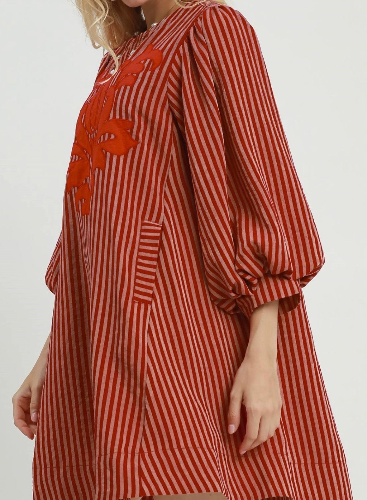 The Striper Top in Red