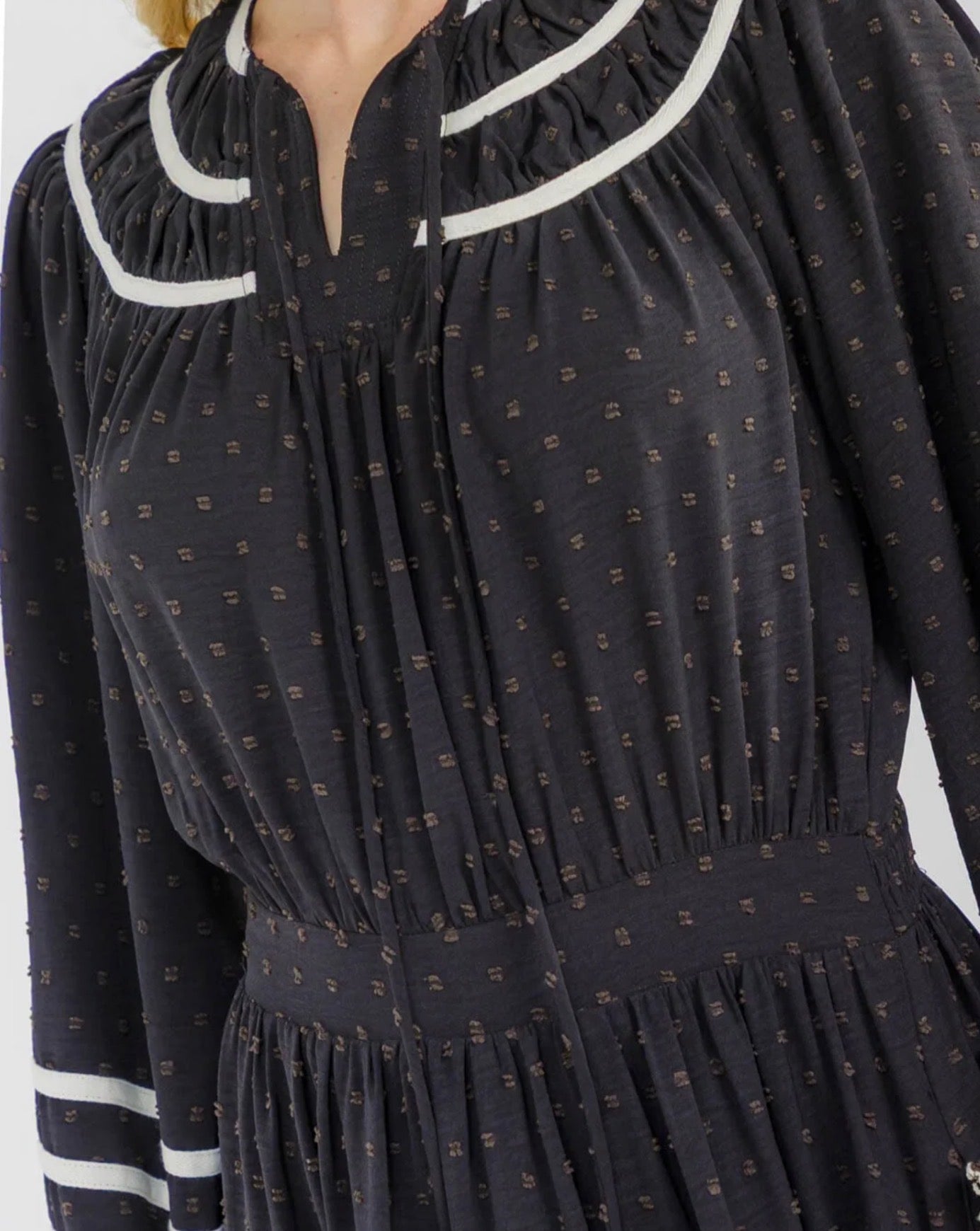 Jackie Dot Maxi in Black