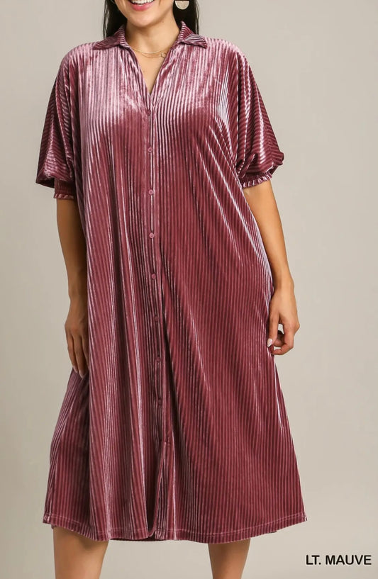 Plus Mauve Ribbed MIDI