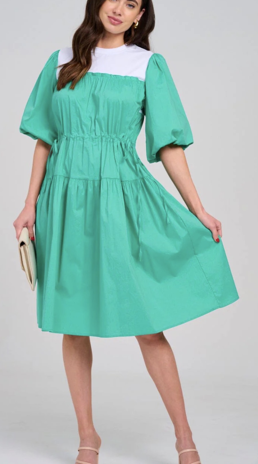 Puff Colorblock MIDI in Jade