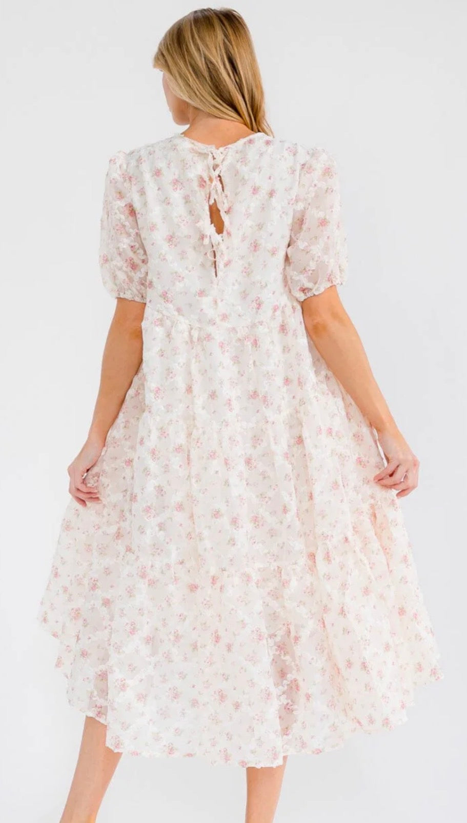 Rachel Flower MIDI in Pink