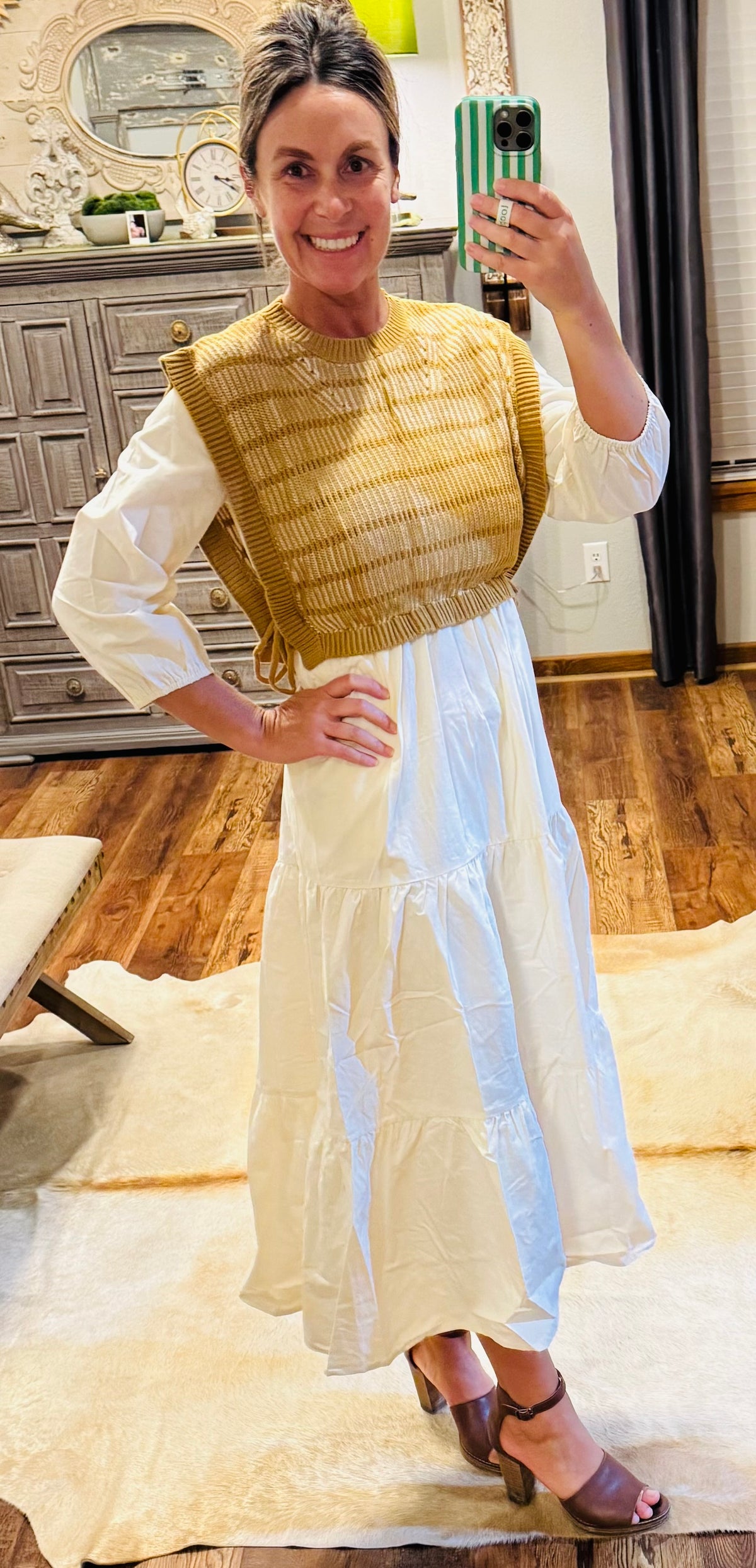 Trixy Midi in Mustard