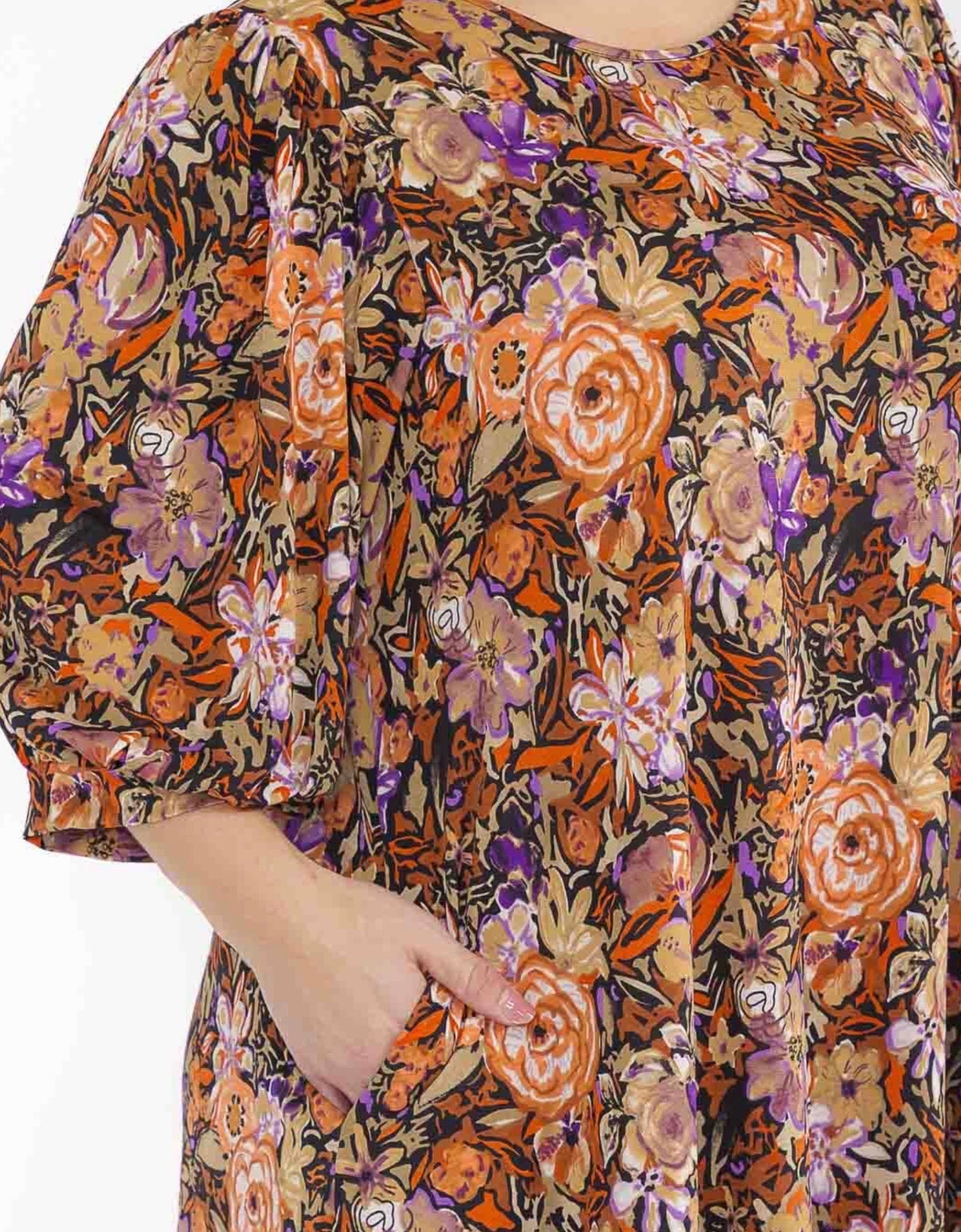 Plus Floral Maxi Dress