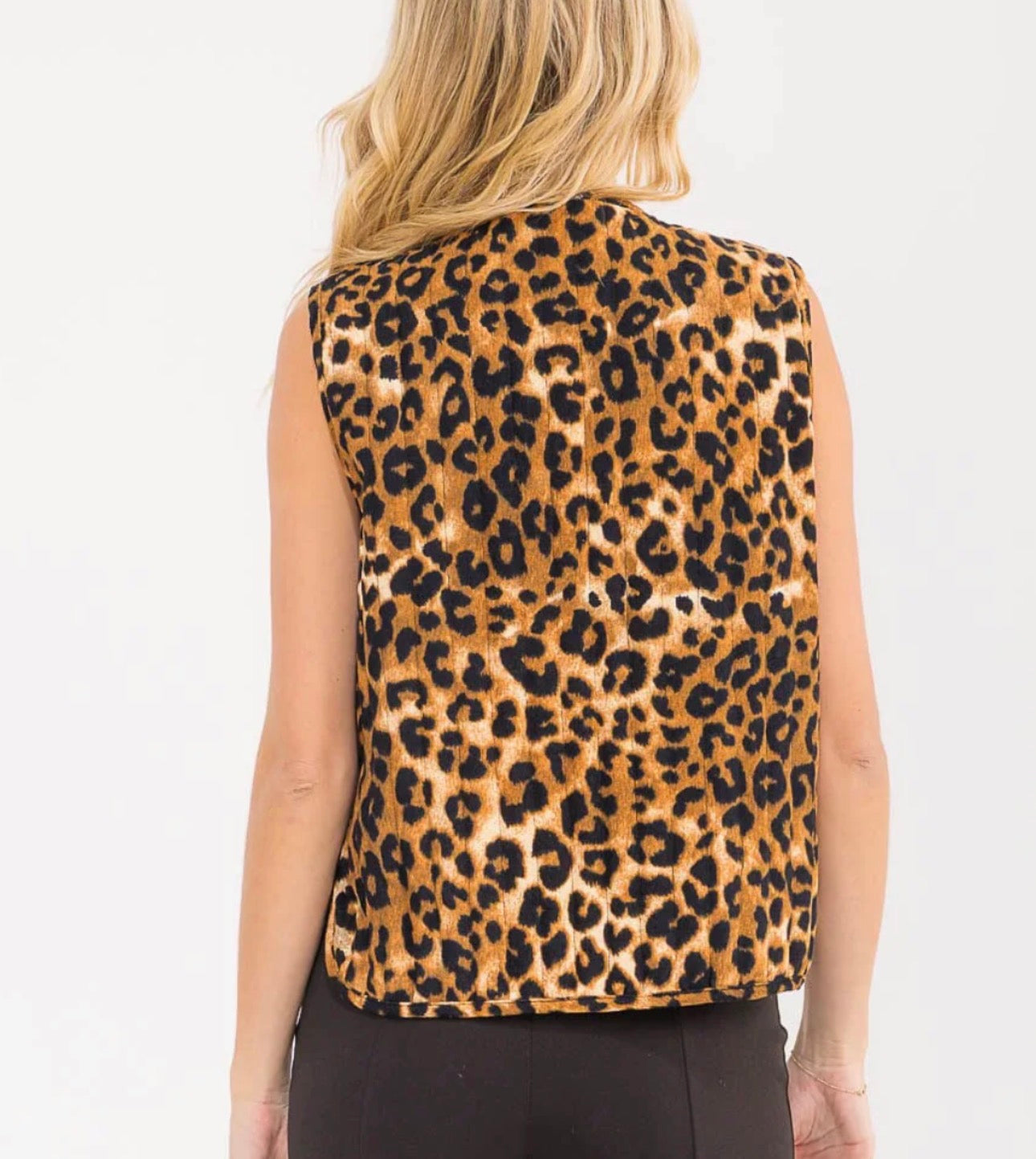 Leopard Bow Vest