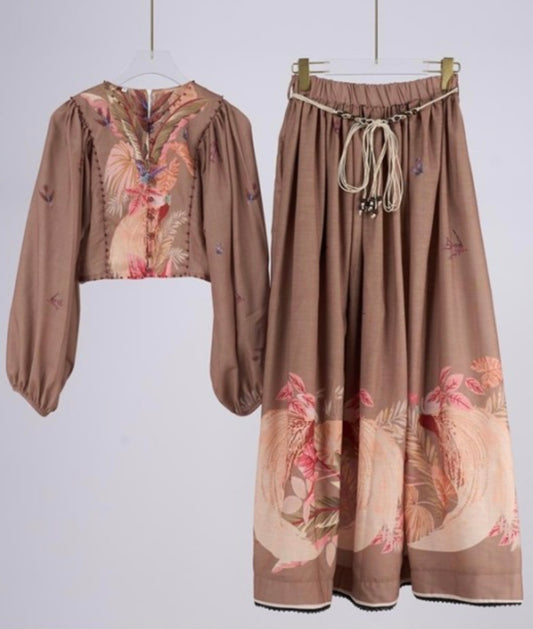 Felicity Beaded Top and Skirt