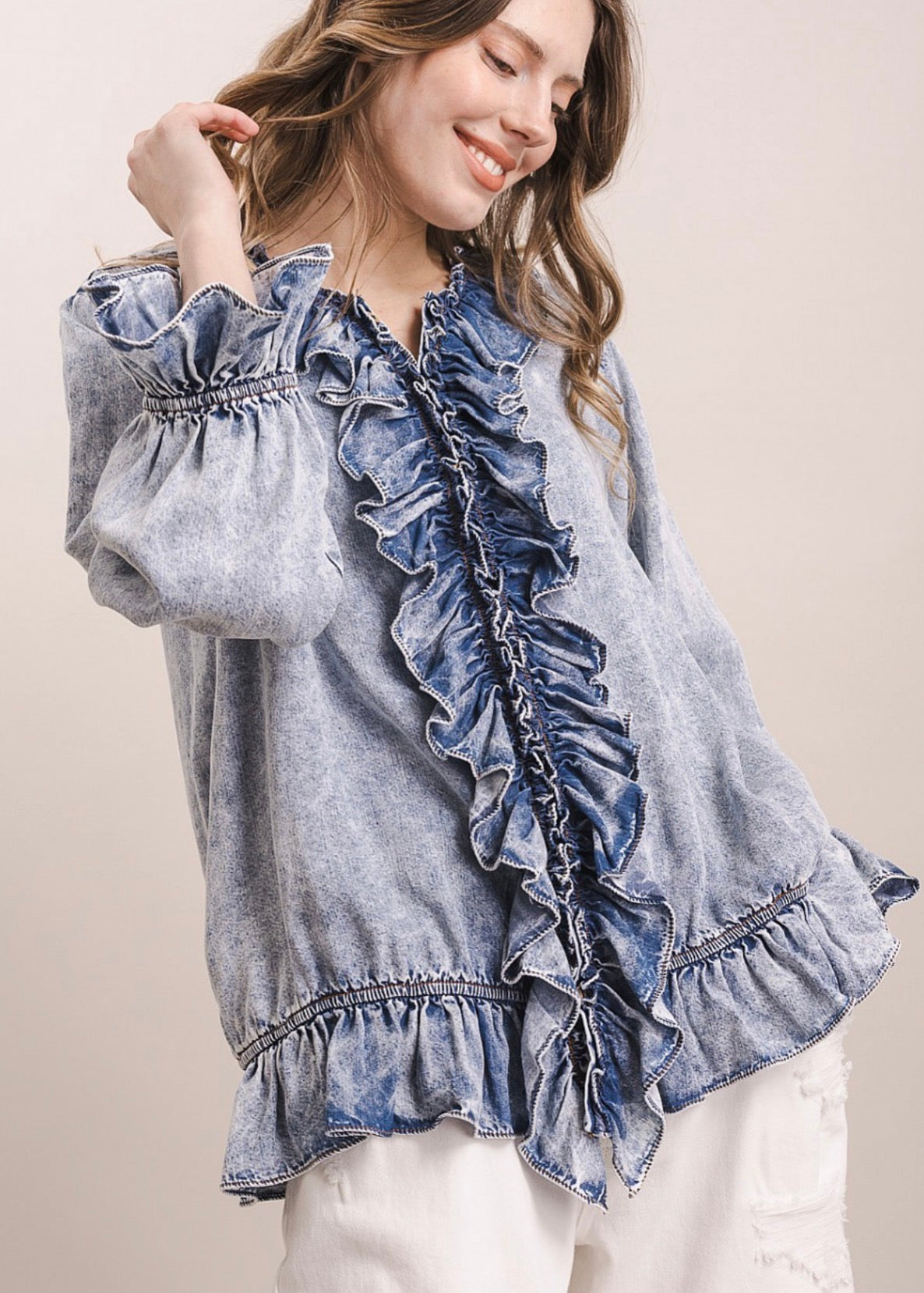 Zara Ruffle Top