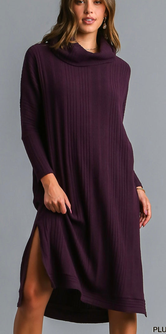 Plum Sweater Dress