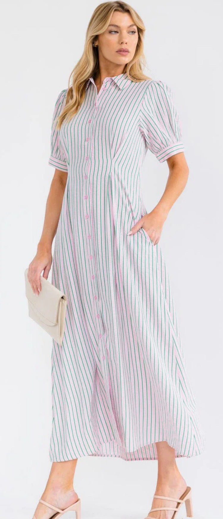 Striped Maxi in Pink