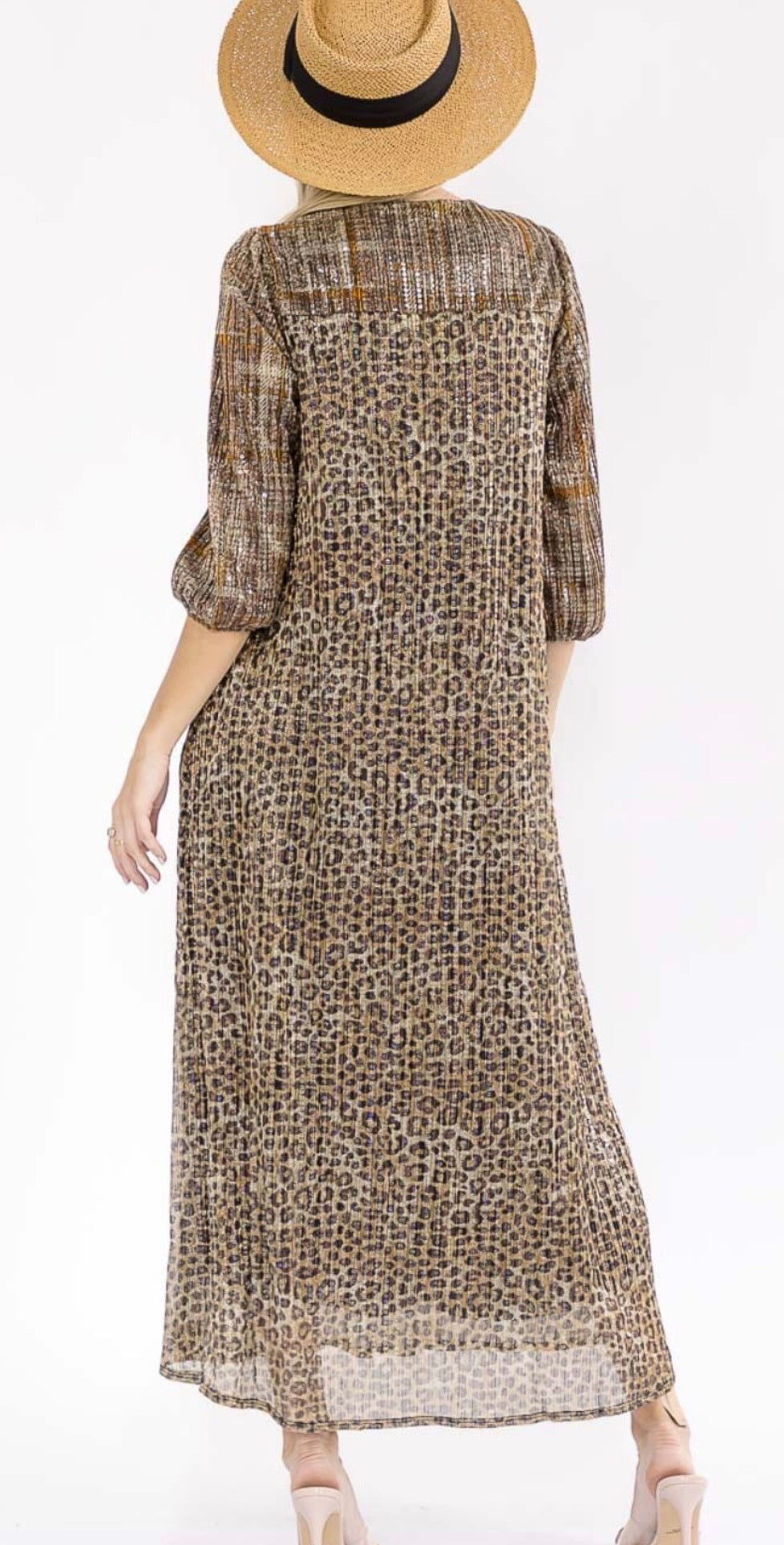 Sequins Animal Print Dress