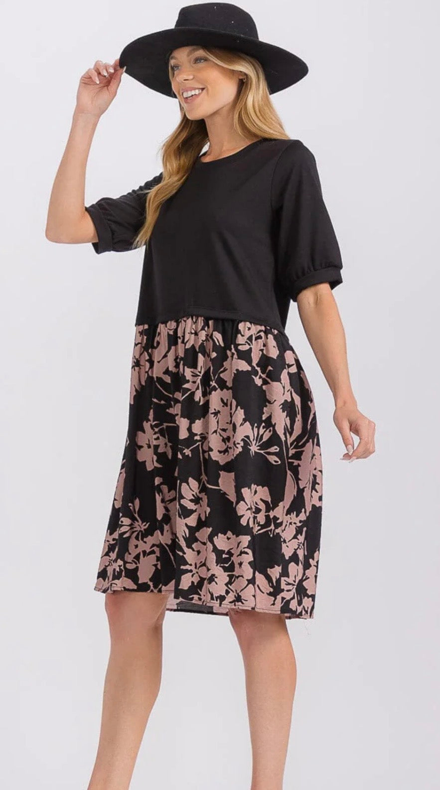 Black Floral Dress
