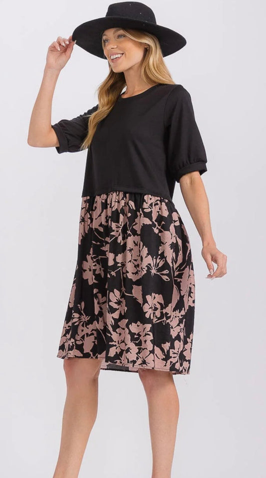 Black Floral Dress