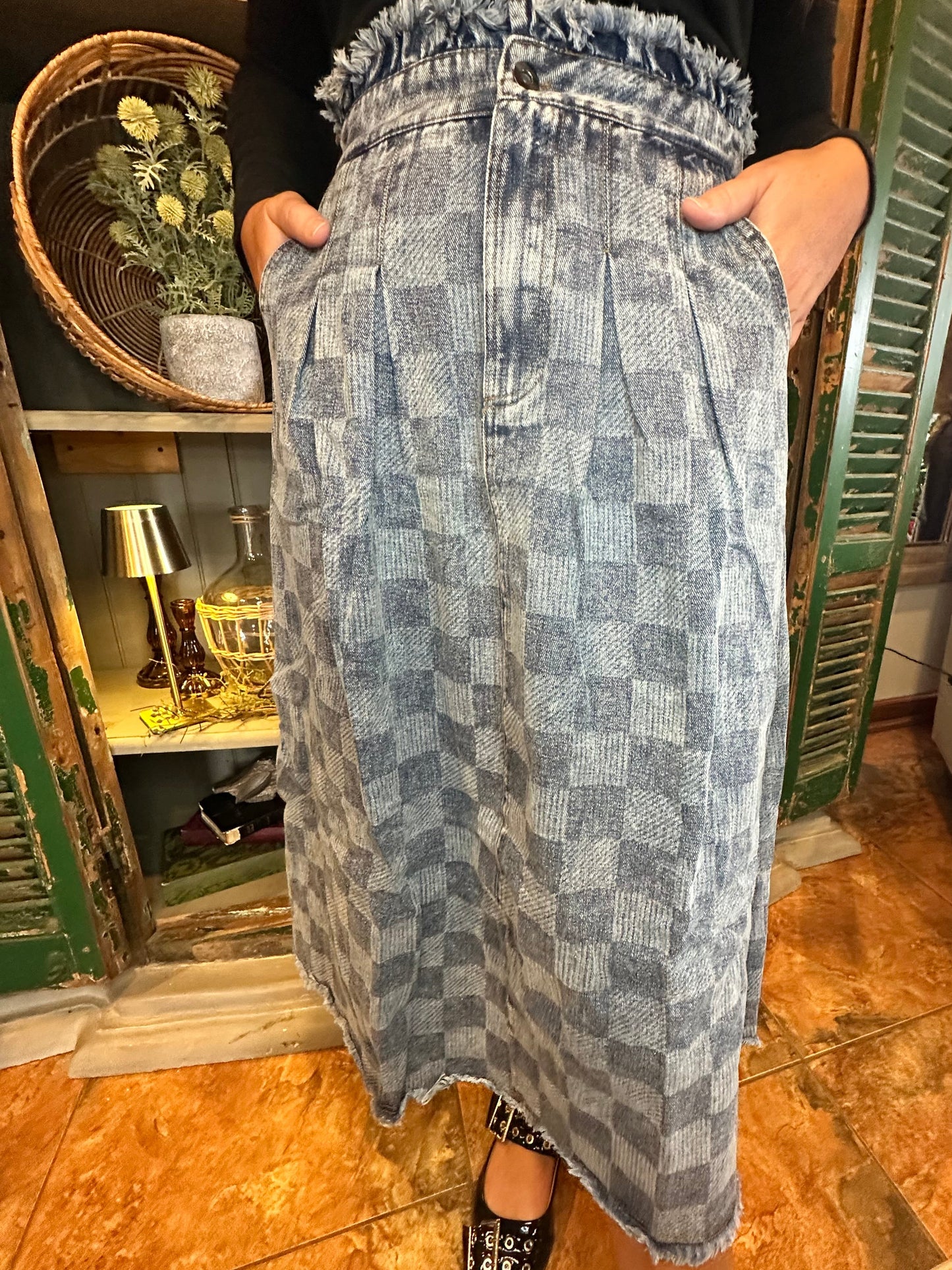 Chester Skirt in Denim