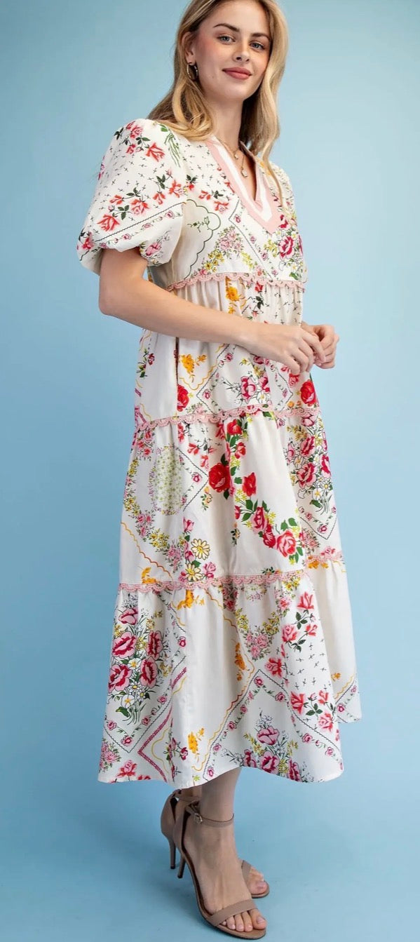 Mariah Maxi In Blush/Red