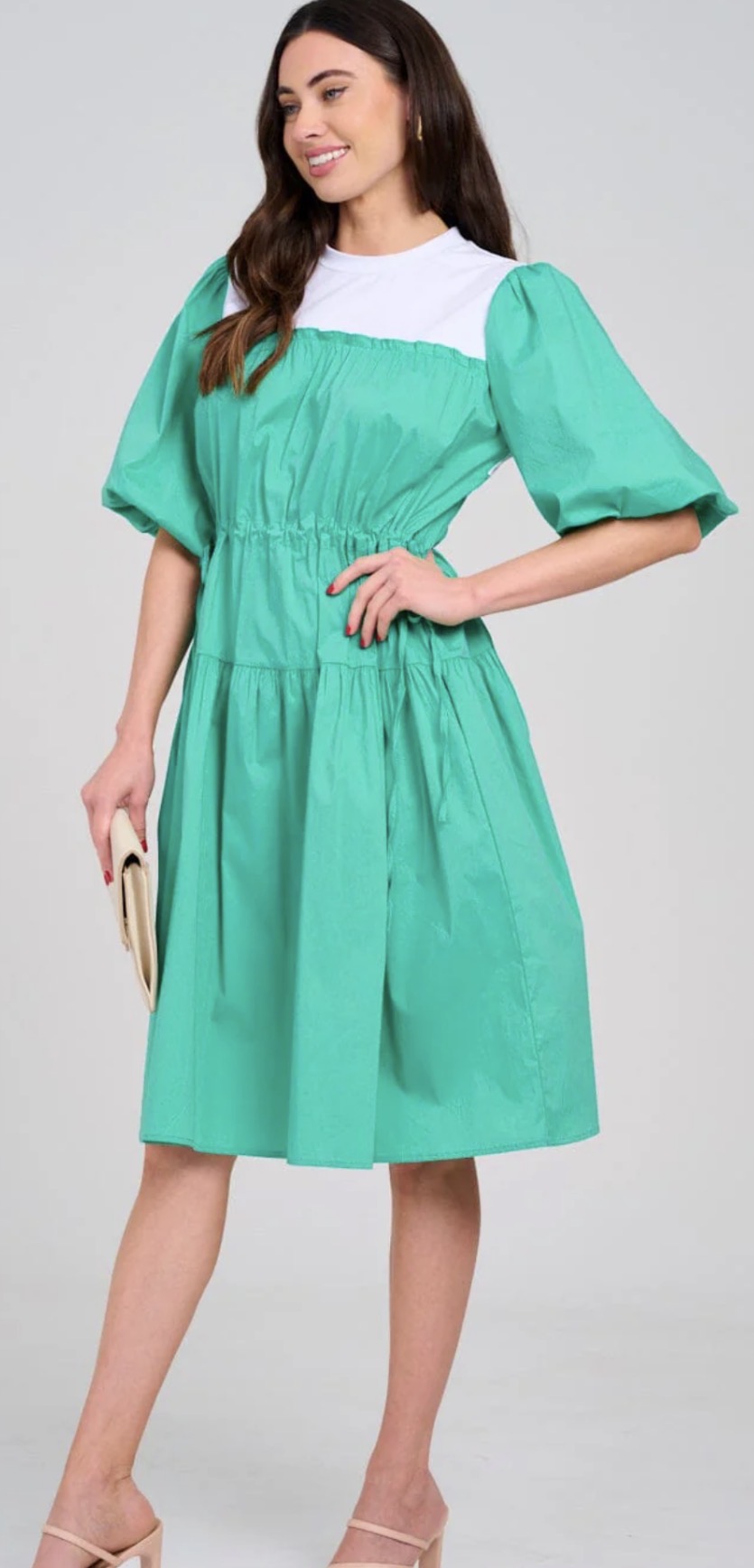 Puff Colorblock MIDI in Jade